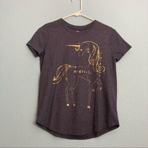 Old Navy Magical Unicorn Tee - Girls XL - Blue/Gold